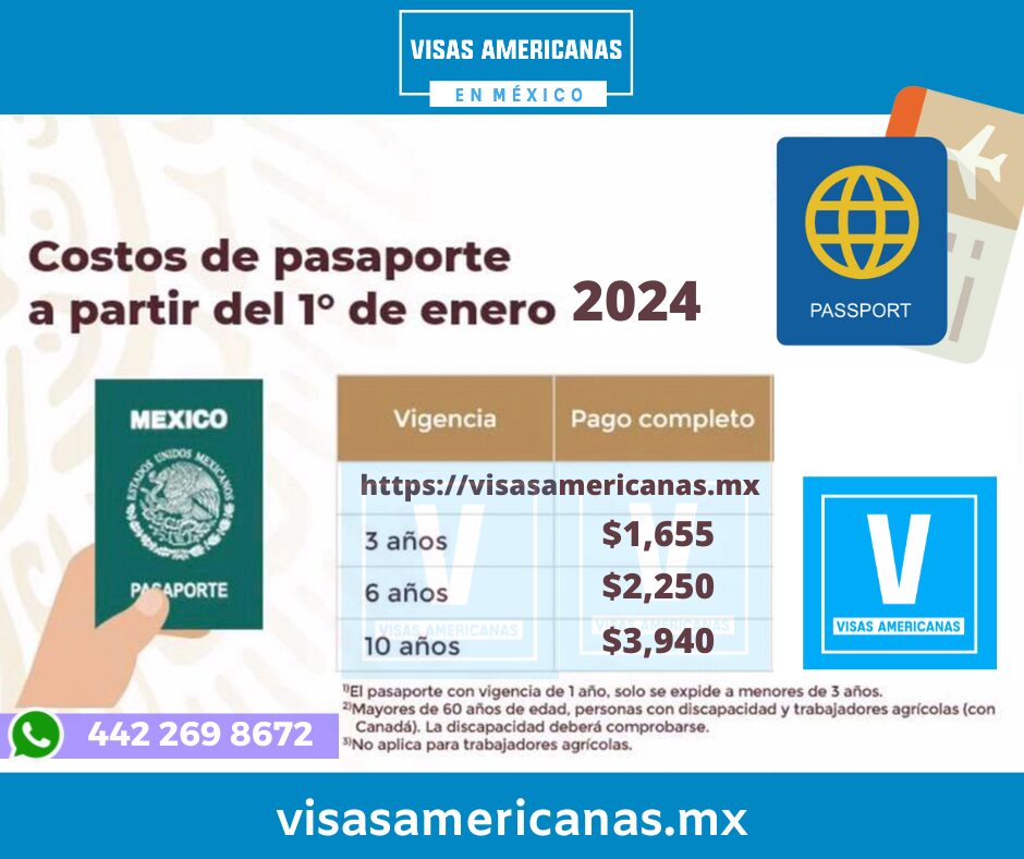 Trámite De Pasaporte Mexicano 2024 - Visas Americanas